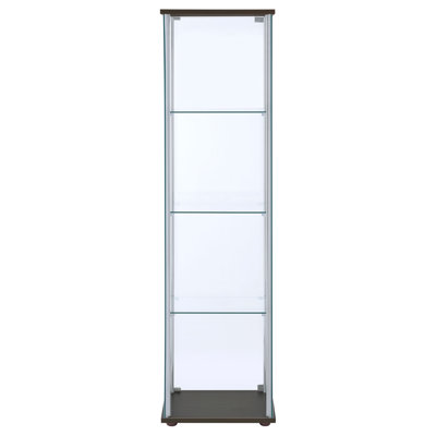 Orren Ellis Magallon Corner Curio Cabinet Reviews Wayfair